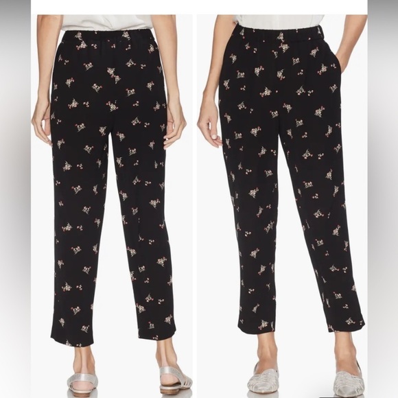 Vince Camuto Pants - Vince Camuto Womens Floral Casual Cropped Pants,
